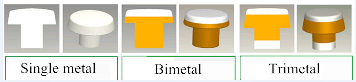 Πριτσίνια επαφής AgNi Bimetal type