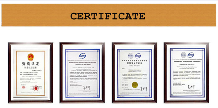 C77000 Χαλκός ψευδάργυρος certificate